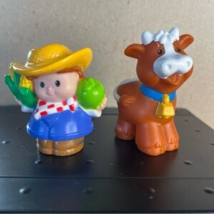 Fisher price little people farmer and cow